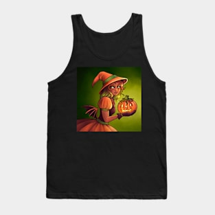 Pumpkin Witch Tank Top